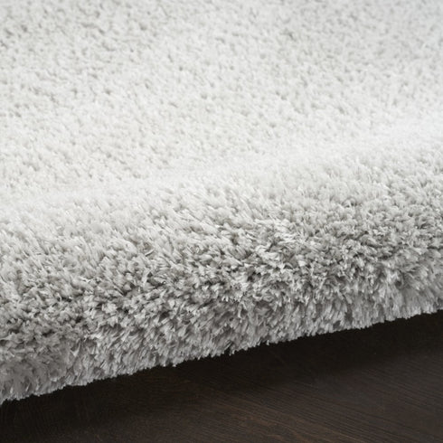 8' X 10' Silver Shag Area Rug