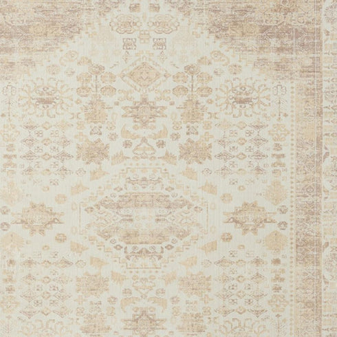 8' X 10' Beige Abstract Washable Non Skid Area Rug