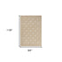 8' X 10' Beige Geometric Area Rug