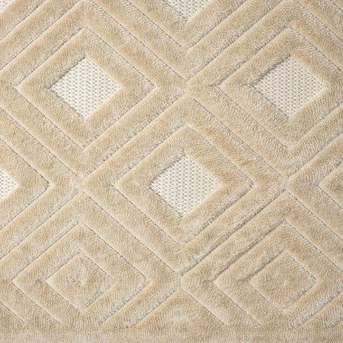 8' X 10' Beige Geometric Area Rug