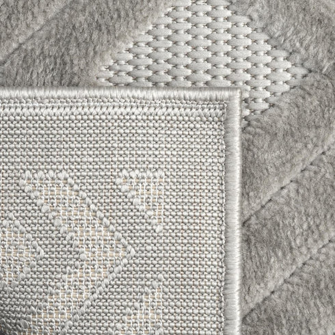 8' X 10' Gray Geometric Area Rug