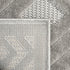 8' X 10' Gray Geometric Area Rug