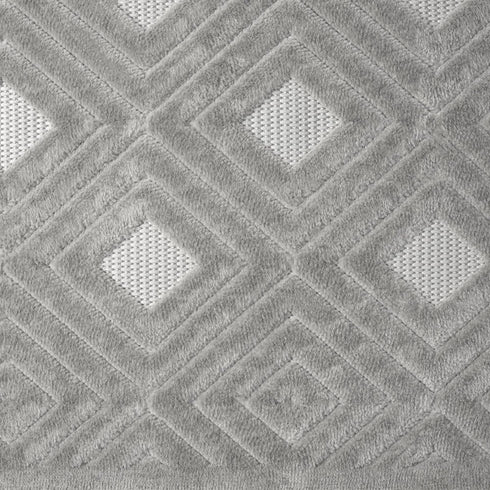 8' X 10' Gray Geometric Area Rug