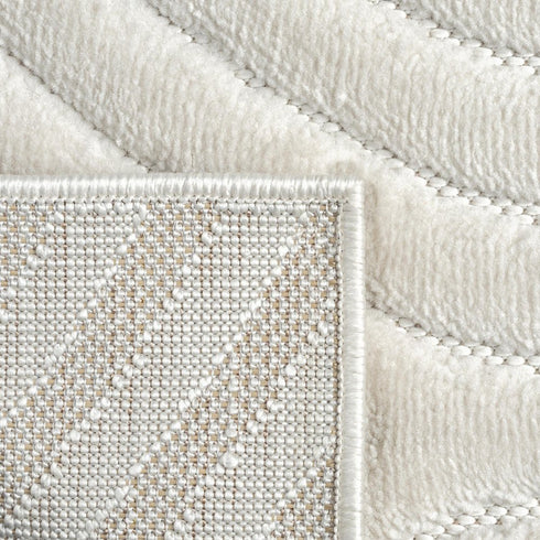 8' X 10' Ivory Trellis Area Rug