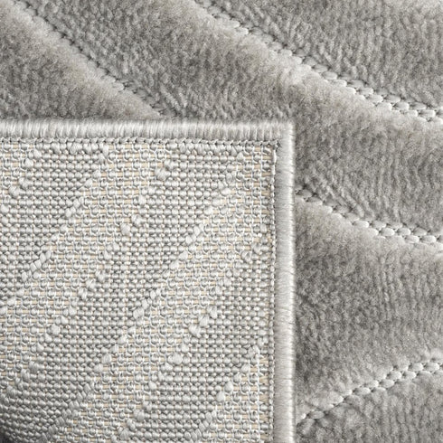 8' X 10' Gray Trellis Area Rug