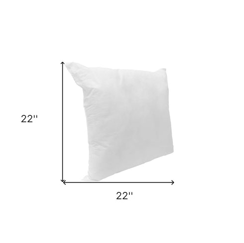 22" White Throw Pillow Insert