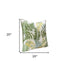 Set of Two 20" Green and Yellow Throw Pillows