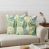 Set of Two 20" Green and Yellow Throw Pillows