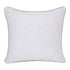 20" X 20" Natural and Ivory Floral Linen Zippered Pillow With Embroidery