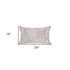 Natural and Ivory Throw Pillow with Embroidery