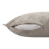 Beige and Ivory Throw Pillow with Embroidery