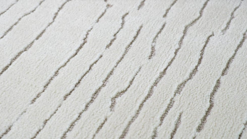 8' X 11' Beige and Gray Abstract Power Loom Distressed Area Rug