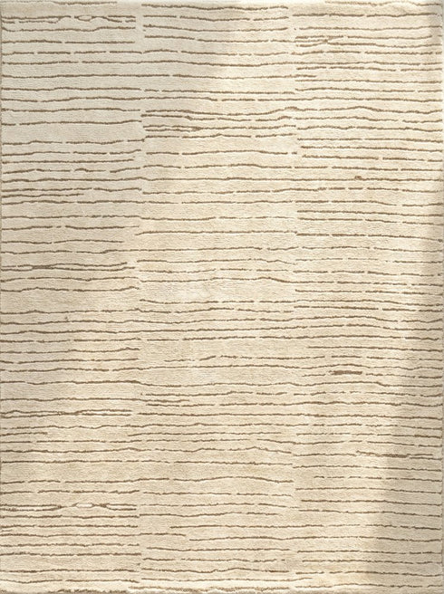 8' X 11' Beige and Gray Abstract Power Loom Distressed Area Rug