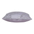 20" X 20" Silver Striped Polyester Zippered Pillow With Beads