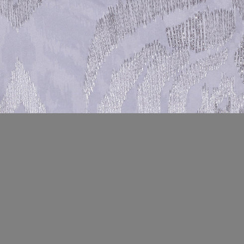 20" X 20" Silver Striped Polyester Zippered Pillow With Beads