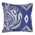20" X 20" Blue Geometric Polyester Zippered Pillow With Beads