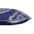 20" X 20" Blue Geometric Polyester Zippered Pillow With Beads
