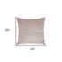 20" X 20" Pink Geometric Polyester Zippered Pillow With Beads
