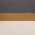 24" Dark Gray Brown And Off White Cotton Striped Throw Pillow