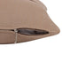 24" Brown Cotton Throw Pillow With Buttons