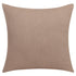 24" Brown Cotton Throw Pillow With Buttons