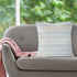 Set of Two 18" X 18" Blue Beach Chevron Cotton Zippered Pillow