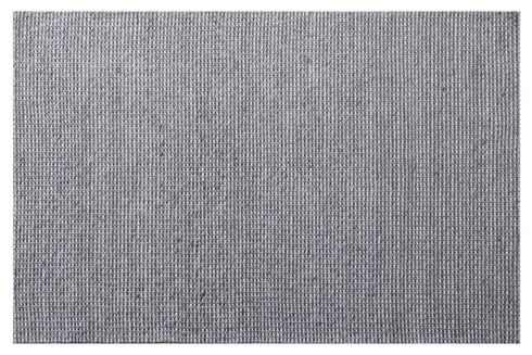 5' X 8' Gray Wool Striped Hand Woven Area Rug