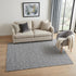 5' X 8' Gray Wool Striped Hand Woven Area Rug