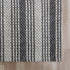 9' X 12' Gray Wool Striped Hand Woven Area Rug