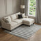 9' X 12' Gray Wool Striped Hand Woven Area Rug