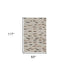8' X 10' Brown Wool Abstract Hand Woven Area Rug