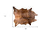 6' X 7' Brown Cowhide Hand Knotted Area Rug