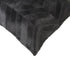 Set of Two 18" Black Chevron Cowhide Throw Pillows