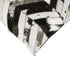 Set of Two 18" Black and Natural Chevron Cowhide Throw Pillows