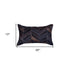 Set of Two 12" X 20" Chocolate Chevron Cowhide Lumbar Throw Pillows