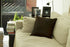 Set of Two 18" Brown Cowhide Throw Pillows