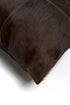 Set of Two 18" Brown Cowhide Throw Pillows