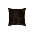 Set of Two 18" Brown Cowhide Throw Pillows
