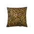 Set of Two 18" Brown and Black Leopard Cowhide Throw Pillows