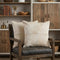 Set of Two 18" Natural Cowhide Throw Pillows
