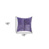 Set of Two 18" Purple Cowhide Throw Pillows