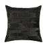 Set of Two 18" Black Cowhide Throw Pillows