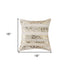Set of Two 18" Natural and Gold Striped Cowhide Throw Pillows with Glitter