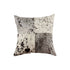 Set of Two 18" Black and White Cowhide Throw Pillows