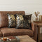 Set of Two 18" Brown And Gold Cowhide Throw Pillows