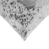 Set of Two 18" Gray and Silver Abstract Cowhide Throw Pillows with Glitter