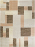 8' X 10' Beige Brown And Tan Geometric Area Rug