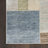 9' X 12' Blue Brown And Tan Geometric Washable Area Rug