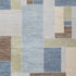 9' X 12' Blue Brown And Tan Geometric Washable Area Rug