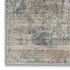 9' X 12' Beige and Blue Abstract Power Loom Distressed Area Rug